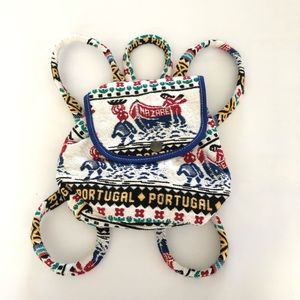 Cute Canvas Portugal Mini Backpack